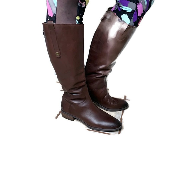 penny2 wide calf leather riding boot